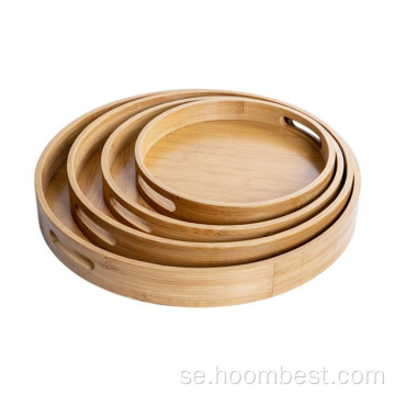 Dekorativa soffbord Bambu serveringsfack